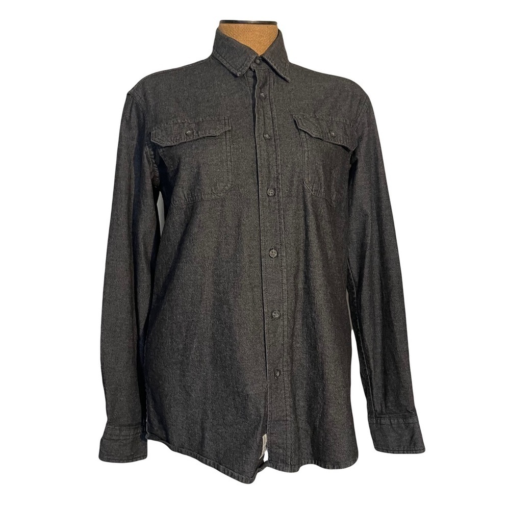 Wrangler flex for comfort women’s charcoal  button down size s/p
